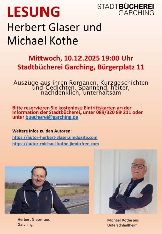 LESUNG Herbert Glaser und Michael Kothe