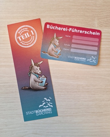 Lesezeichen + Bücherei-Führerschein Lesezeichen + Bücherei-Führerschein
