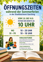 Öffnungszeiten Sommerferien Stadtbücherei