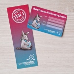 Mitgebsel: Lesezeichen und Führerschein